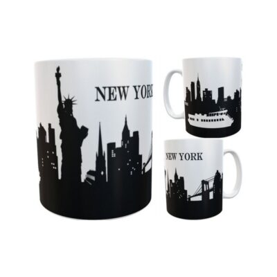 Taza Ciudades New York London Tokyo Paris Cerámica Importada