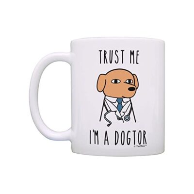 Taza Cerámica Perro Doctor I Am A Dogtor Trust Me