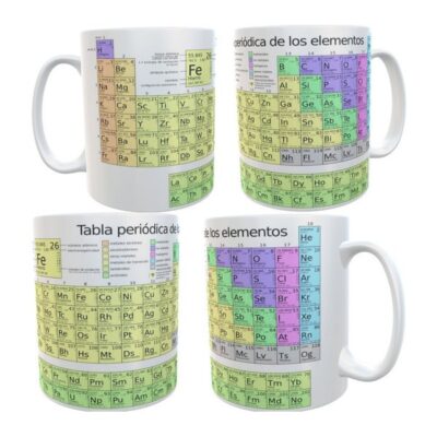 Taza Tabla Periódica Todos Elementos Química Ceram Importada
