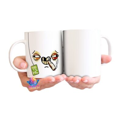 Taza Cerámica Desayuno Téhc Tetrahidrocannabinol Cannabis