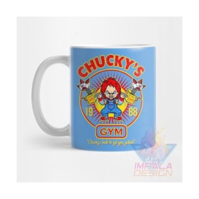Taza Chucky Terror Cuchillo Muñeco Cerámica Childs Mod 03