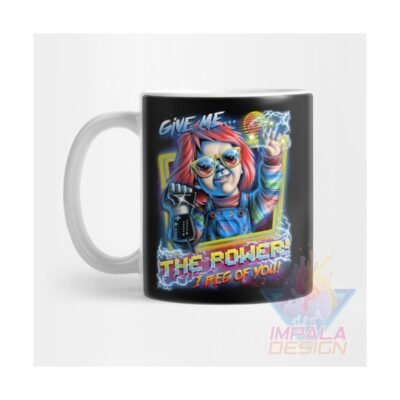 Taza Chucky Terror Cuchillo Muñeco Cerámica Childs Mod 07