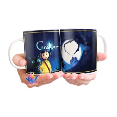 Taza Cerámica Coraline Y La Puerta Secreta Película