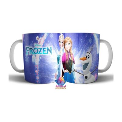 Frozen Taza De Cerámica Elsa Anna Olaf Personajes