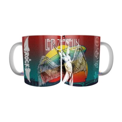 Taza Led Zeppelin Logo Icarus Grupo Hard Rock Jimmy Page