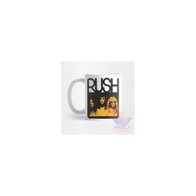 Taza Rush Banda Rock Progresivo Tom Sawyer Cerámica M02