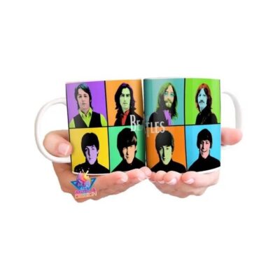 The Beatles Taza Cerámica Fotos Lennon Harrison Mc Cartney