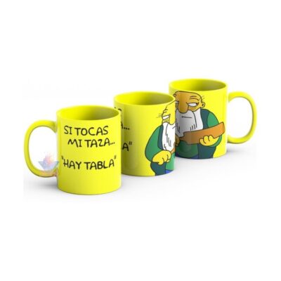 Los Simpsons Gaspar Si Tocas Mi Taza Hay Tabla