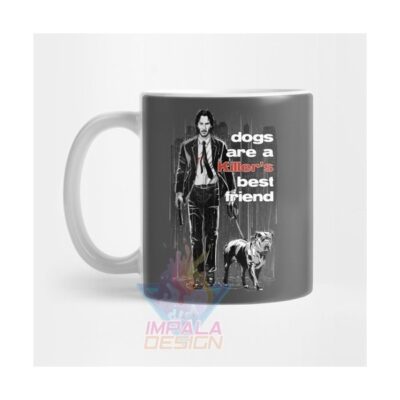 Taza John Wick Keanu Reeves Baba Yaga Perro Cerámica M1