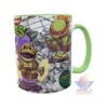 Taza Cerámica Tortugas Ninja Mutantes Mod02 Verde