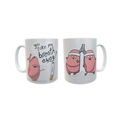 Taza The Awkward Yeti Heart And Brain Lungs Comics