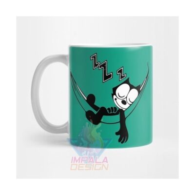 Taza Gato Felix Cat Gatito Gatitos Durmiendo Cerámica
