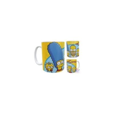 Taza Los Simpson Bart Lisa Marge Homero Maggie Cerámica