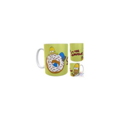 Taza Simpson Homero Donuts Donas Logo Cerámica