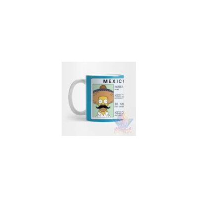 Taza Simpson Krusty Bart Cerámica Homero Barney Mod06