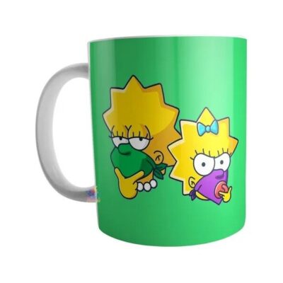 Taza De Cerámica Lisa Simpson Feminista Pañuelo Verde
