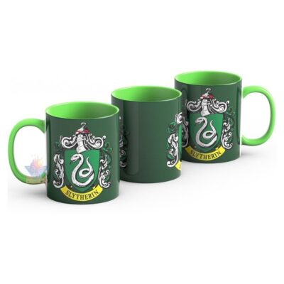 Taza Harry Potter Logo Casa Slytherin Colegio Hogwarts