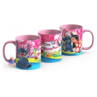 Taza Stitch Lilo Love Disney Mi Monstruo Favorito Ohana