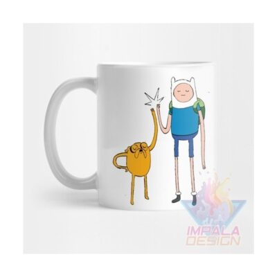 Taza Hora De Aventura Time Finn Jake Beemo Cerámica Mod 04
