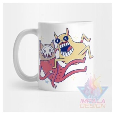 Taza Hora De Aventura Time Finn Jake Beemo Cerámica Mod 11