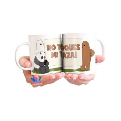 Osos Escandalosos No Toques Mi Taza Cerámica We Bare Bears