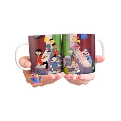 Taza Cerámica Hey Arnold Dibujo Personajes Serie