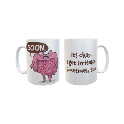 Taza The Awkward Yeti Comic Heart And Brain Mod Intestino