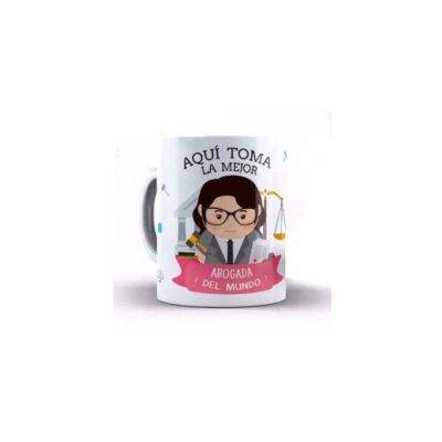 Taza Psicóloga Cerámica Profesiones Abogada Maestra Doctor