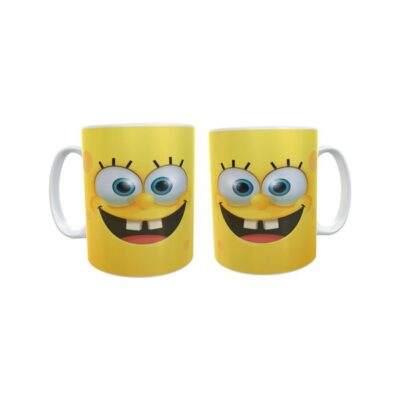 Tazas Cerámica Bob Esponja Caras Calamardo Patricio
