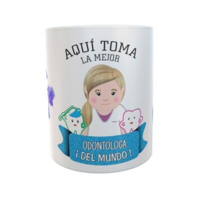 Taza Odontóloga Cerámica Profesiones Abogada Maestra Doctor