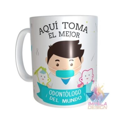 Taza Odontólogo Cerámica Profesiones Abogada Maestra Doctor