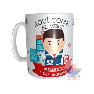 Taza Paramédico Cerámica Profesiones Abogada Maestra Doctor