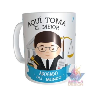 Taza Abogado Cerámica Profesiones Abogada Maestra Doctor