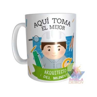 Taza Arquitecto Cerámica Profesiones Abogada Maestra Doctor
