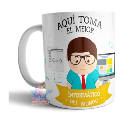 Taza Informático Mejor Del Mundo Cerámica Profesiones