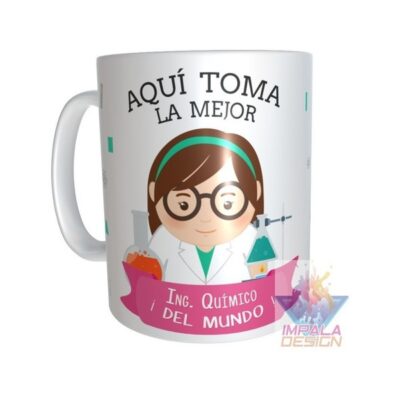 Taza Ingeniera Químico Cerámica Profesiones Maestra Doctor
