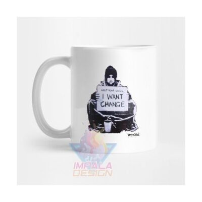 Taza Cerámica Banksy Artista Callejero Mural Urbano Mod 05