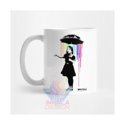 Taza Cerámica Banksy Artista Callejero Mural Urbano Mod 04