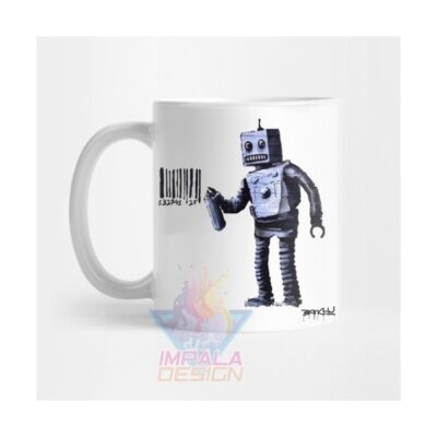 Taza Cerámica Banksy Artista Callejero Mural Urbano Mod 03