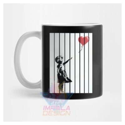 Taza Cerámica Banksy Artista Callejero Mural Urbano Mod 01