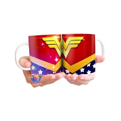 Taza Wonder Woman Logo Traje Dc Comics
