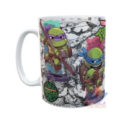 Taza Tortugas Ninja Mutantes Mod02 Cerámica
