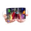 Taza Among Us Gamer Videojuego Cerámica Tripulante Impostor Mod 01