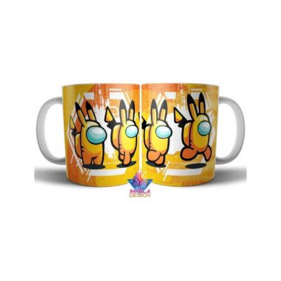 Taza Among Us Gamer Videojuego Cerámica Tripulante Impostor Mod 06