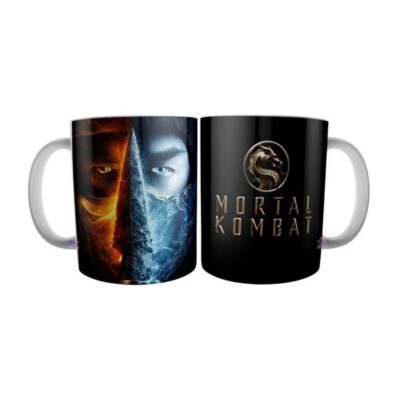 Taza Cerámica Mortal Kombat Fatality Scorpion Sub Zero Mod 02