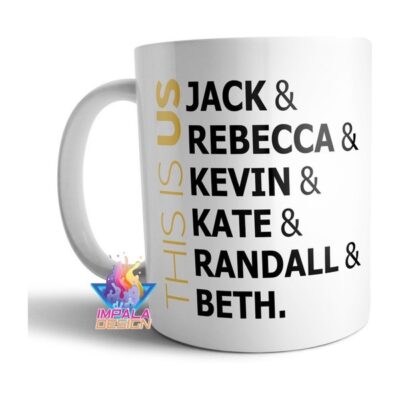 This Is Us Nombre Personajes Taza De Cerámica Serie Tv