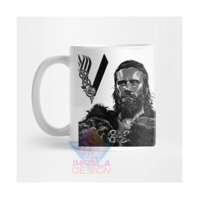 Taza Vikingos Rollo Ragnar Lothbrok Logo Serie Valhalla