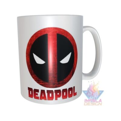 Taza De Cerámica Deadpool Comic Logo