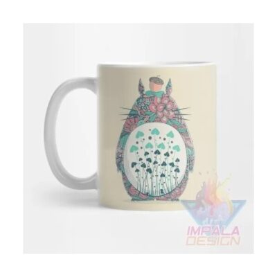 Taza Mi Vecino Totoro Satsuke Mei Kusakabe Cerámica Mod04