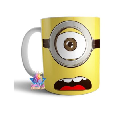 Taza De Cerámica Minions Stuart Ciclope Ojo Cara